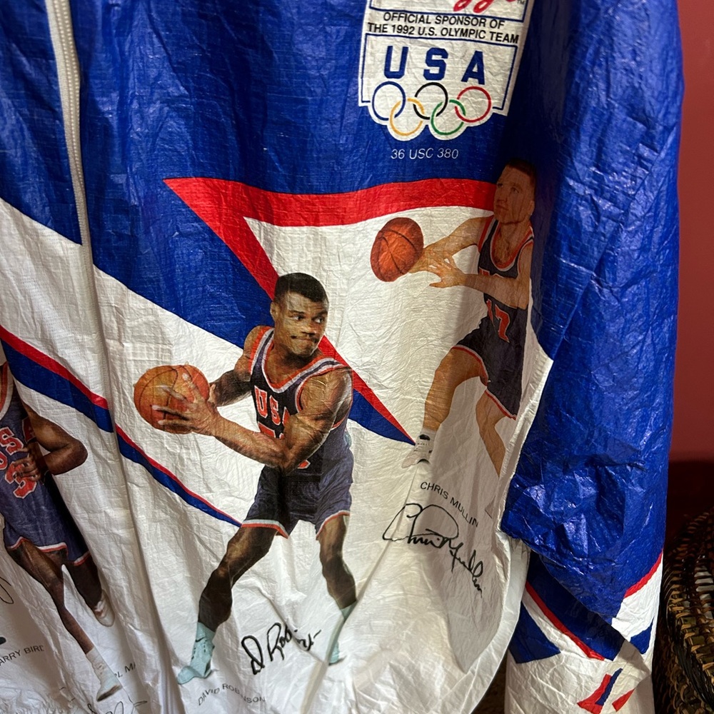 1992 Olympic Mens Basketball Jacket (rare) (vintage) 🏀⛹️♂️ - Picture 3 of 5